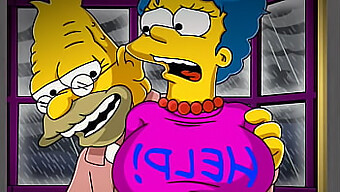 Marge Simpson, De Klassieke Cartoon Homemaker, Wordt Aangezien Voor Een Prostituee Door Haar Oudere Buurvrouw Vanwege Haar Onthullende Kleding. Terwijl Haar Man Homer Weg Is Op Het Werk, Wordt Ze Onderworpen Aan Een Wilde Ontmoeting Met De Oudere Man, Die Misbruik Van Haar Maakt In Al Haar Intieme Openingen. Dit Humoristische En Geanimeerde Scenario Combineert Elementen Van Strips, Visuele Romans En Hentai, En Voegt Een Vleugje Parodie Toe Aan De Mix