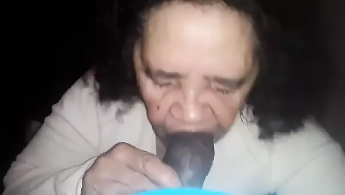 Big Black Cock Dominates Amateur Granny With A Toothless Mouth