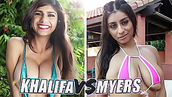 Mia Khalifa Og Violet Myers Går Head-To-Head I En Forførende Showdown